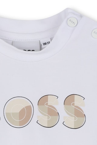 T-shirt in cotone bio - Bianco - Boss