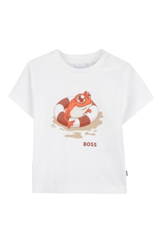 T-shirt slim - Blanc - Boss