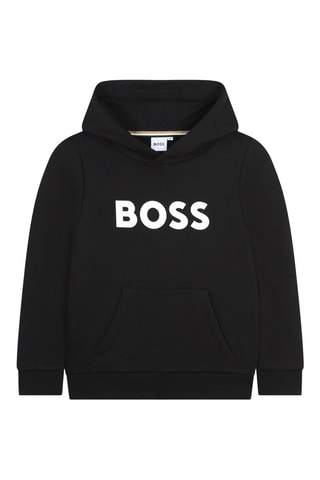 Felpa con cappuccio - Nero - Boss