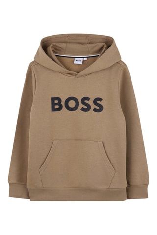 Felpa con cappuccio - Marrone - Boss