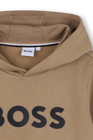 Felpa con cappuccio - Marrone - Boss