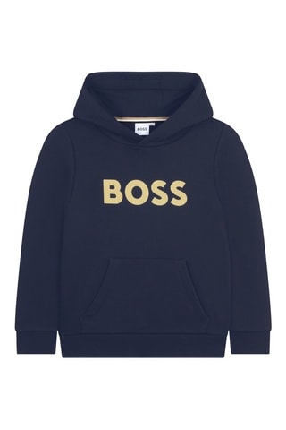Felpa con cappuccio - Blu scuro - Boss