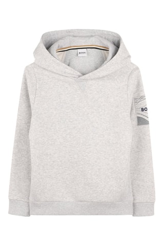 Felpa con cappuccio - Grigio melange - Boss