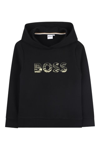 Felpa con cappuccio - Nero - Boss
