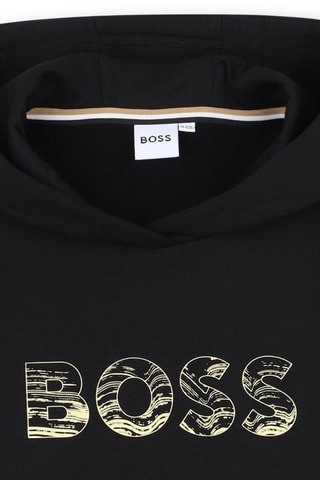 Felpa con cappuccio - Nero - Boss