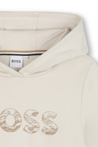 Felpa con cappuccio - Ecrù - Boss