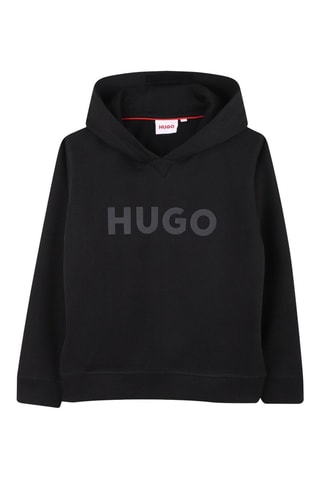 Felpa con cappuccio - Nero - Hugo