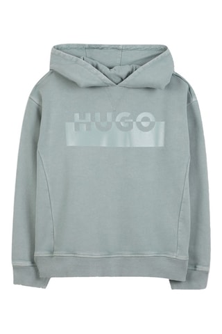 Felpa con cappuccio - Azzurro - Hugo