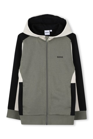 Felpa con cappuccio - Kaki - Boss