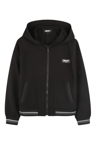 Felpa con cappuccio - Nero - DKNY