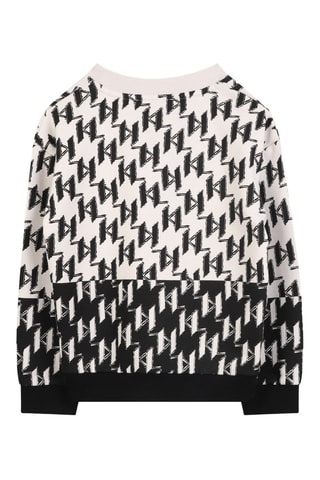 Felpa - Nero e beige - Karl Lagerfeld