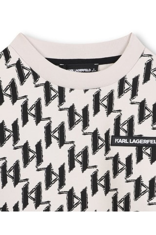 Felpa - Nero e beige - Karl Lagerfeld