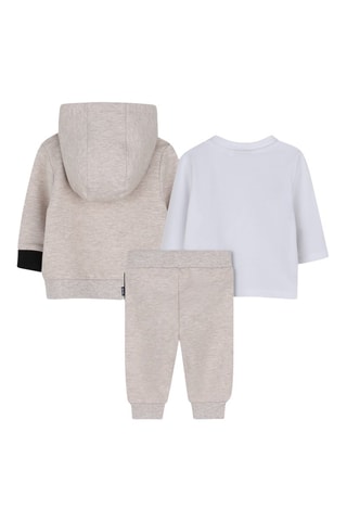 Ensemble 3 pièces en coton biologique - Ecru chiné et beige chiné - Boss