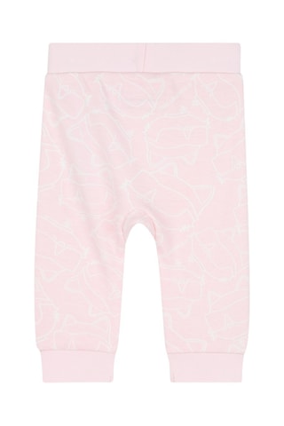 Abito in pile e pantaloni sportivi - Ecrù e rosa - Karl Lagerfeld
