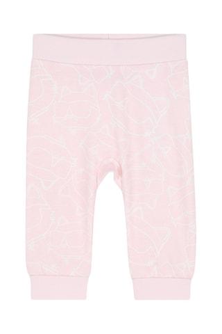 Abito in pile e pantaloni sportivi - Ecrù e rosa - Karl Lagerfeld