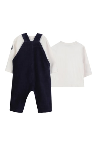 Salopette et t-shirt - Bleu marine et blanc - Timberland