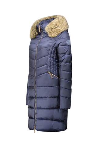 Lange Gewatteerde Jas Bololitaeak  - Wit en blauw