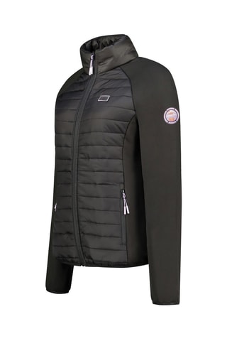 Gewatteerde Fleece Jas Softshell Toureak - Zwart, oranje en paars