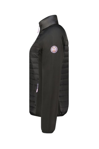 Gewatteerde Fleece Jas Softshell Toureak - Zwart, oranje en paars
