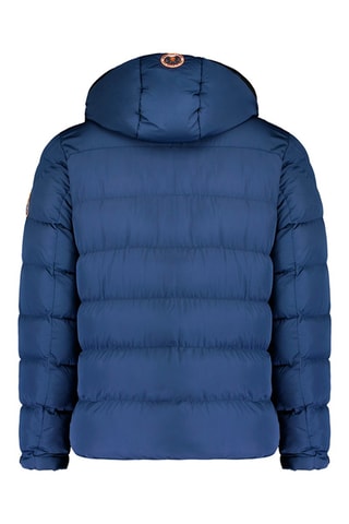 Gewatteerde Jas met Capuchon Ardent - Wit, zwart, blauw en oranje
