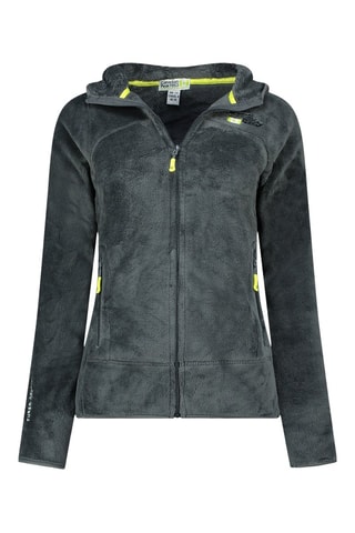 Fleece Jasje Upaloodeak  - Wit, geel en grijs