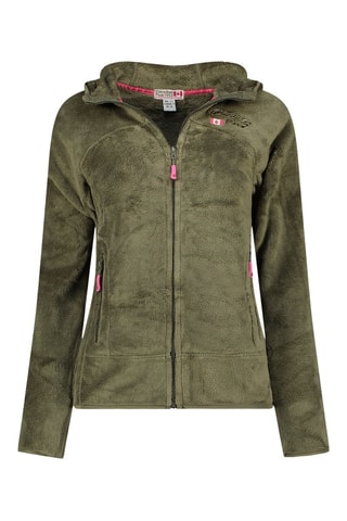 Fleece Jasje Upaloodeak  - Wit, rood en groen