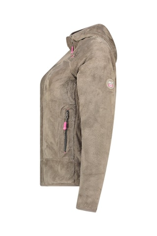 Fleece Jasje Upaloodeak  - Wit, rood en grijs