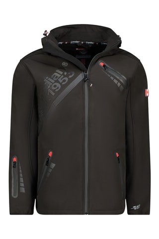 Jasje met Capuchon Softshell Twopaceak - Zwart