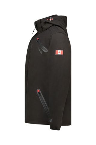 Jasje met Capuchon Softshell Twopaceak - Zwart