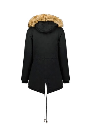 Parka met Capuchon Ampurieak  - Zwart en beige