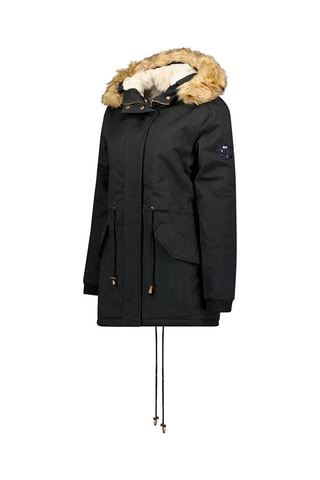 Parka met Capuchon Ampurieak  - Zwart en beige
