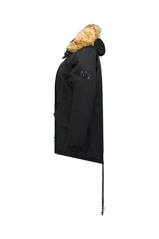 Parka met Capuchon Ampurieak  - Zwart en beige