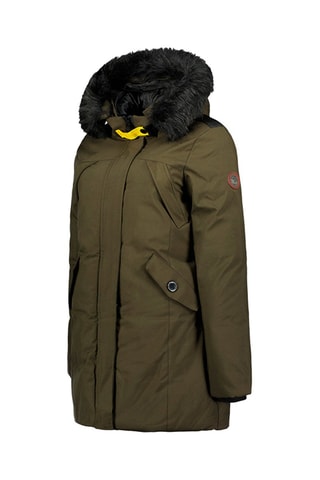 Parka met Capuchon Cherifeak  - Zwart, groen en geel