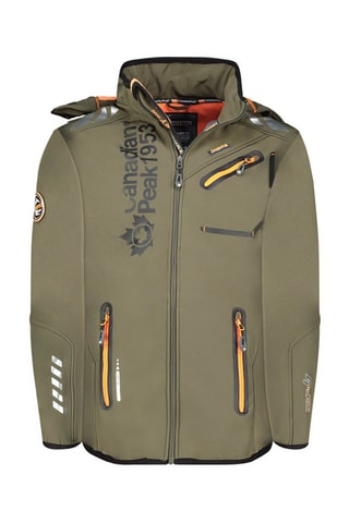 Jasje met Capuchon  - Groen, oranje en grijs