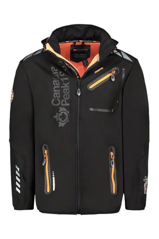 Jasje met Capuchon  - Zwart en oranje