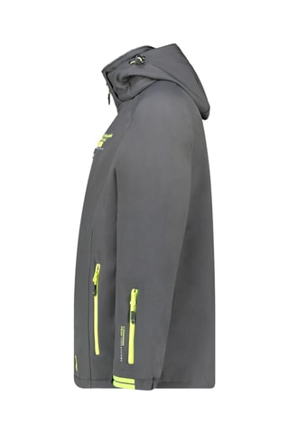 Softshell Jasje met Capuchon Ritchoneak - Geel en grijs