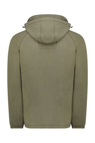 Softshell Jasje met Capuchon Ritchoneak - Groen en oranje