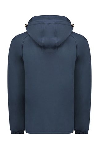 Softshell Jasje met Capuchon Ritchoneak - Blauw en oranje