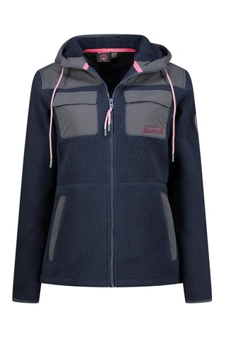 Fleece Jasje Toulouseak - Blauw, roze en grijs