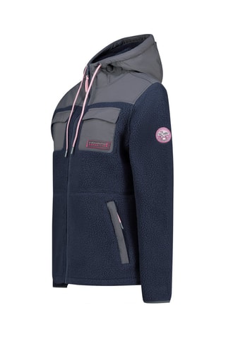 Fleece Jasje Toulouseak - Blauw, roze en grijs