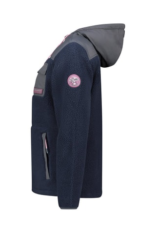 Fleece Jasje Toulouseak - Blauw, roze en grijs