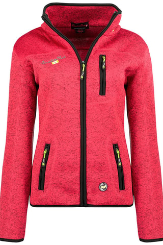 Fleece Sweater - Zwart, rood en grijs