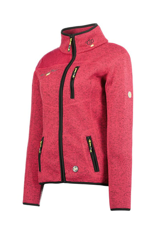 Fleece Sweater - Zwart, rood en grijs