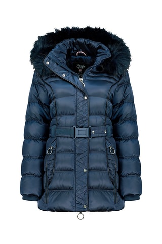 Gewatteerde Jas met Capuchon Aimeraudeak - Marineblauw