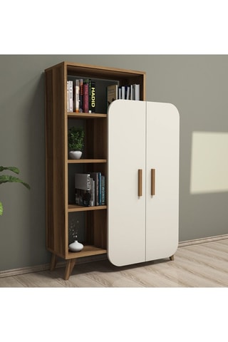 Bibliothèque 2 portes Form - 90 x 132 x 32 cm