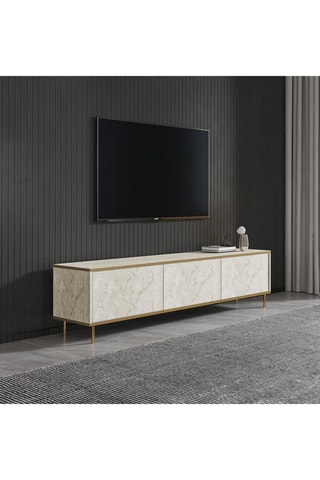 Meuble TV 3 abattants Imaj - 180 x 45,2 x 35 cm