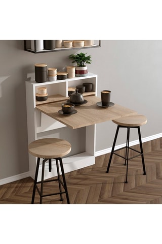 Meuble table dépliante - 70 x 90 x 15 cm