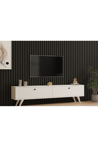 Meuble TV 2 abattants Paris - 160 x 40 x 25 cm