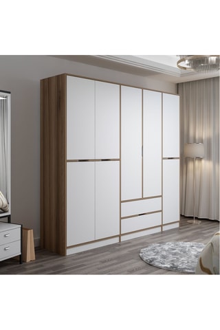 Armoire 8 portes - 232 x 208 x 52 cm