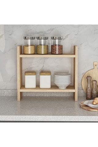 Etagère de cuisine 2 niveaux - 34 x 10 x 30 cm